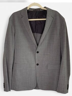 Theory Gray Men's Two-Button Blazer